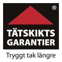 tryggt tak längre tätskikts garantier logga
